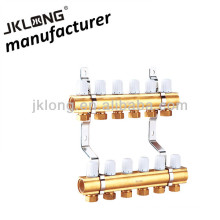 brass manifold for heating 6 ports